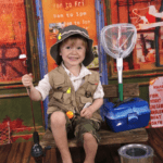 Cute toddler ready to go fishing, from Enlightened Photography.